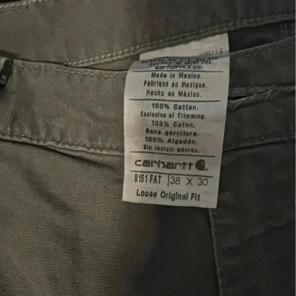 Carhartt distressed work pants size 38x30 - Picture 4 of 5